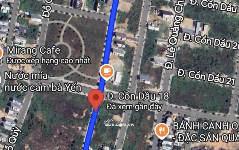 BÁN LÔ ĐẤT ĐẸP – ĐƯỜNG CỒN DẦU 18 - HÒA XUÂN